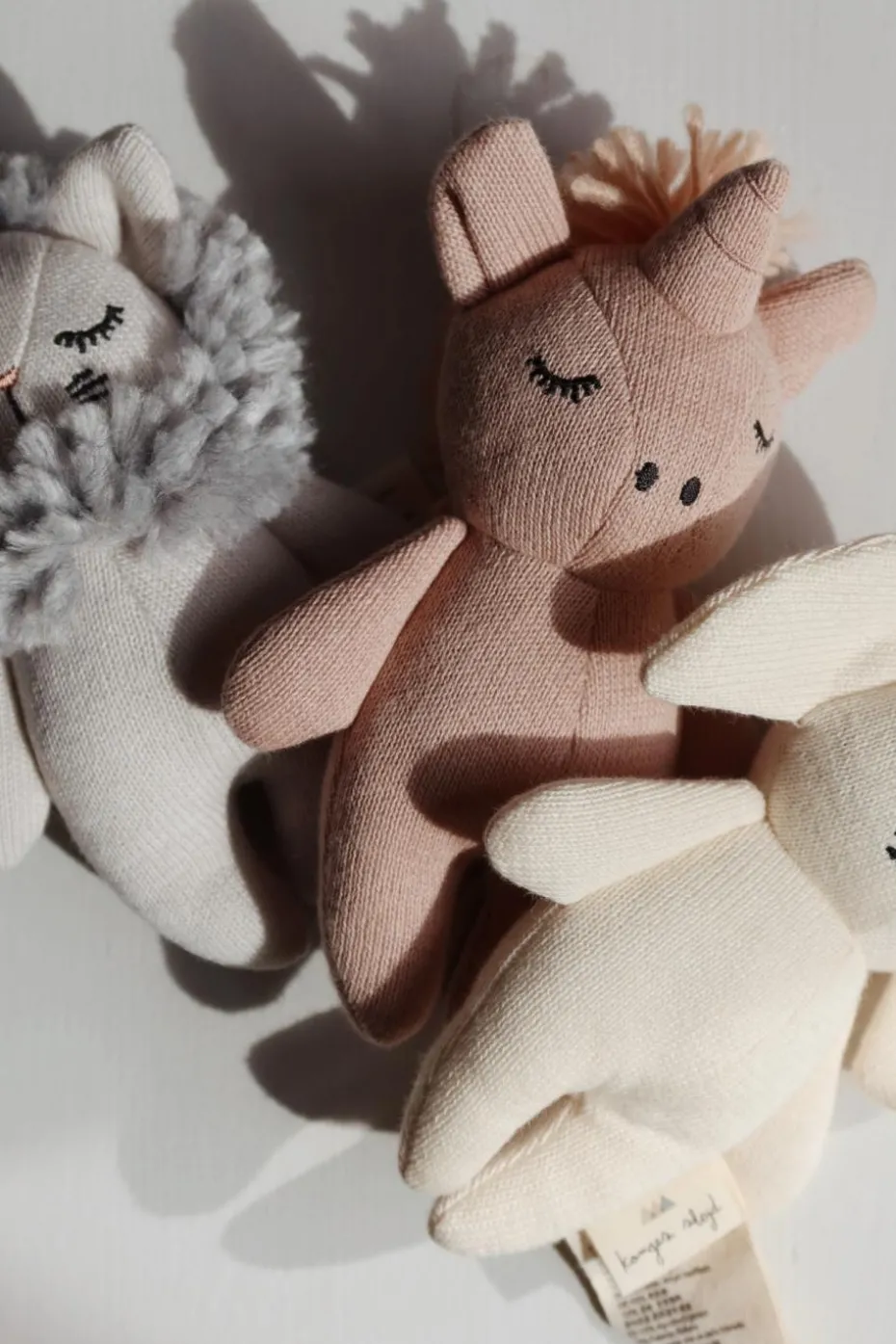 Konges Sløjd cream "Rattle in the shape of a bear"