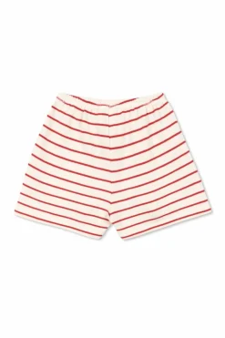 Konges Sløjd cream Striped pattern shorts