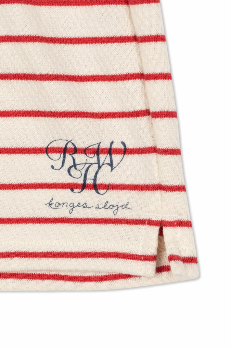 Konges Sløjd cream Striped pattern shorts