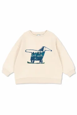 Konges SlĆøjd cream Sweatshirt with print