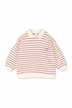 Konges SlĆøjd cream Sweatshirt with collar