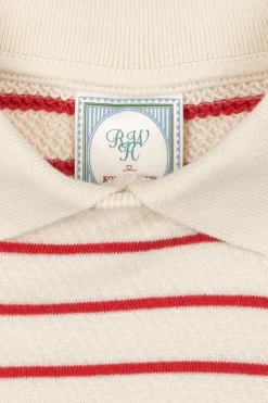 Konges Sløjd cream Sweatshirt with collar