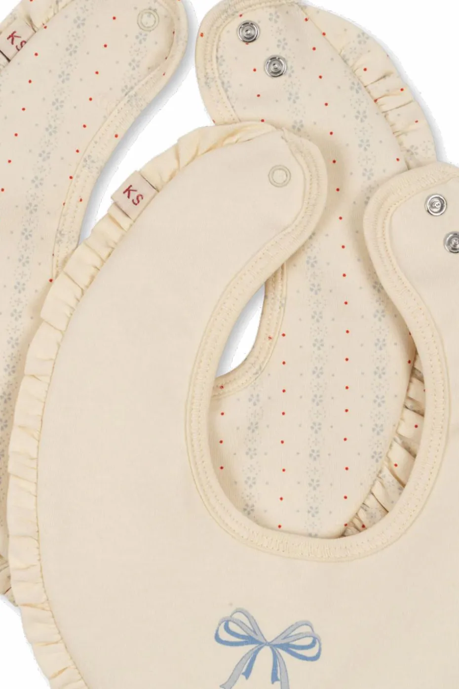 Konges Sløjd cream Two-Pack Bibs