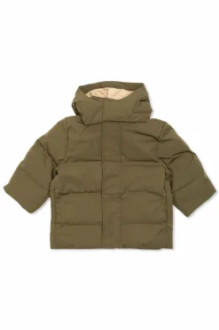 Konges SlĆøjd GREEN Down jacket with detachable hood