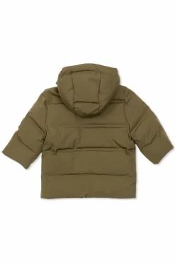 Konges Sløjd GREEN Down jacket with detachable hood