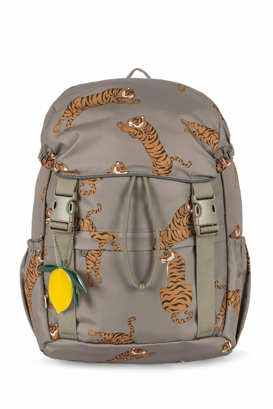 Konges Sløjd GREY Backpack with animal motif