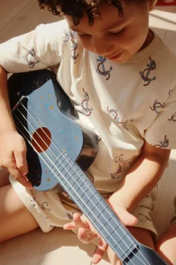 Konges Sløjd NAVY BLUE Ukulele with a pattern