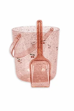 Konges Sløjd PINK Beach set - glitter bucket and spade