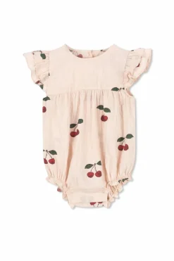 Konges Sløjd PINK Bodysuit with cherry pattern