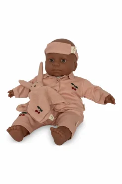 Konges Sløjd PINK Doll set: two-piece pajamas, eye mask, and stuffed toy