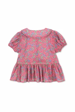 Konges Sløjd PINK Shirt with floral motif