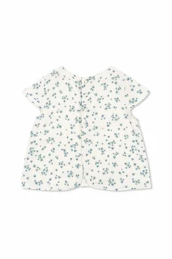 Konges Sløjd WHITE Top with floral motif