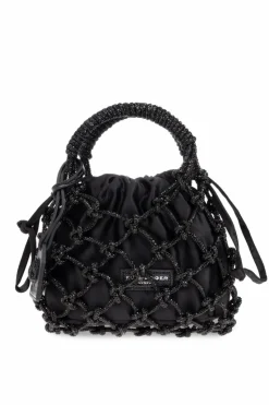 Kurt Geiger BLACK Handbag Macrame Small