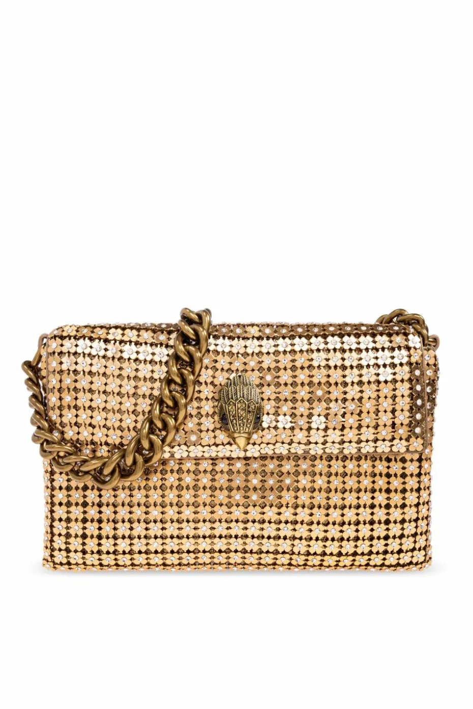 Kurt Geiger GOLD Clutch bag `Party `Flower`