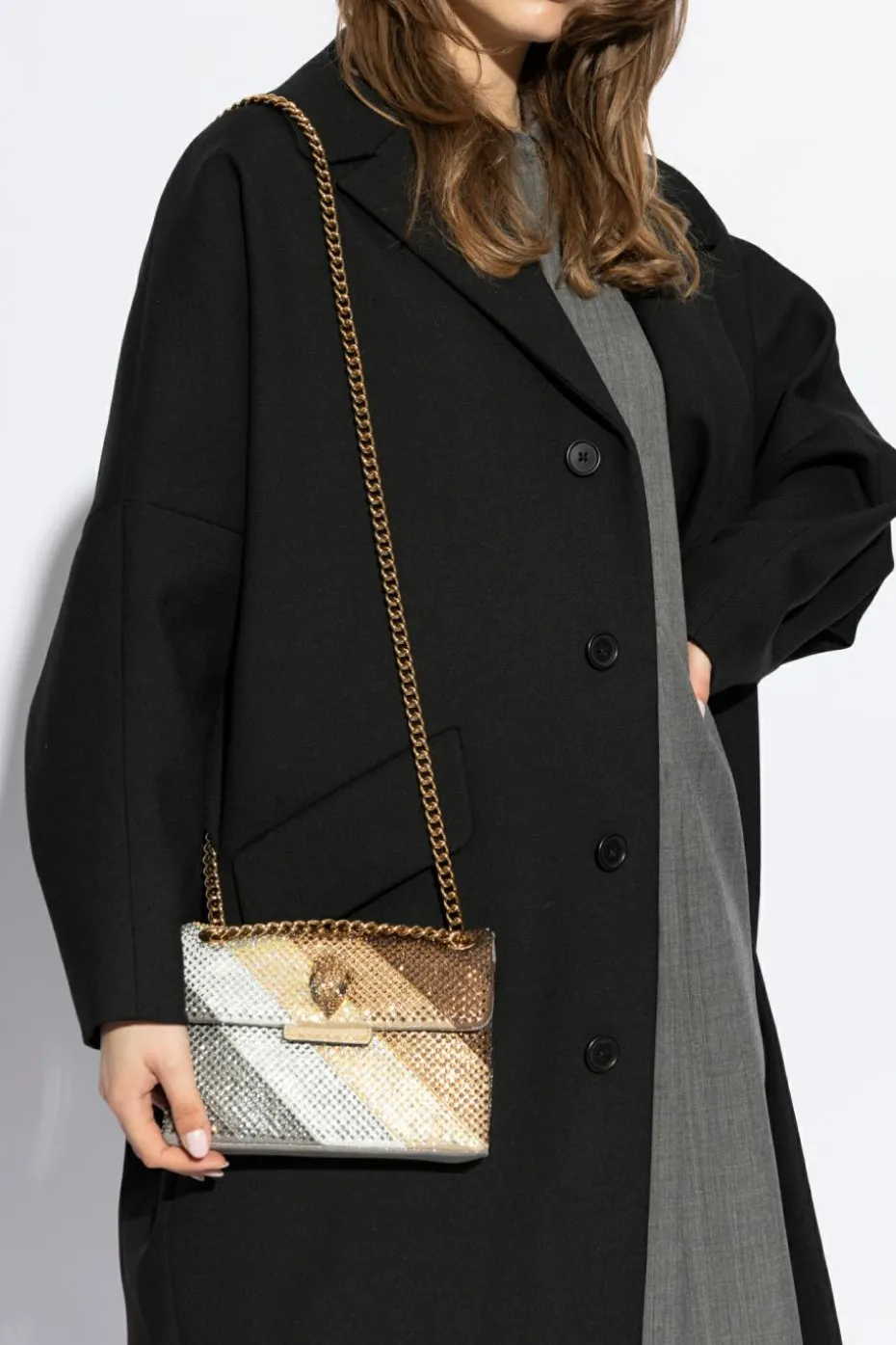 Kurt Geiger MULTICOLOUR Fabric Mini Kensington Shoulder Bag