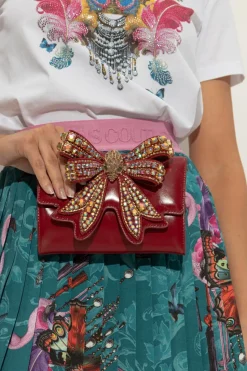 Kurt Geiger RED Chain Wallet "Bow"