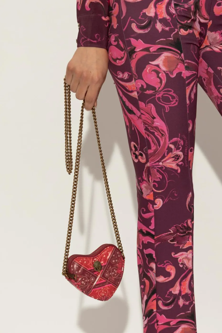Kurt Geiger RED Shoulder bag `Micro Heart`