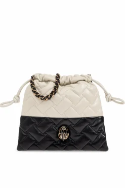 Kurt Geiger WHITE Kensington Drawstring Small bag