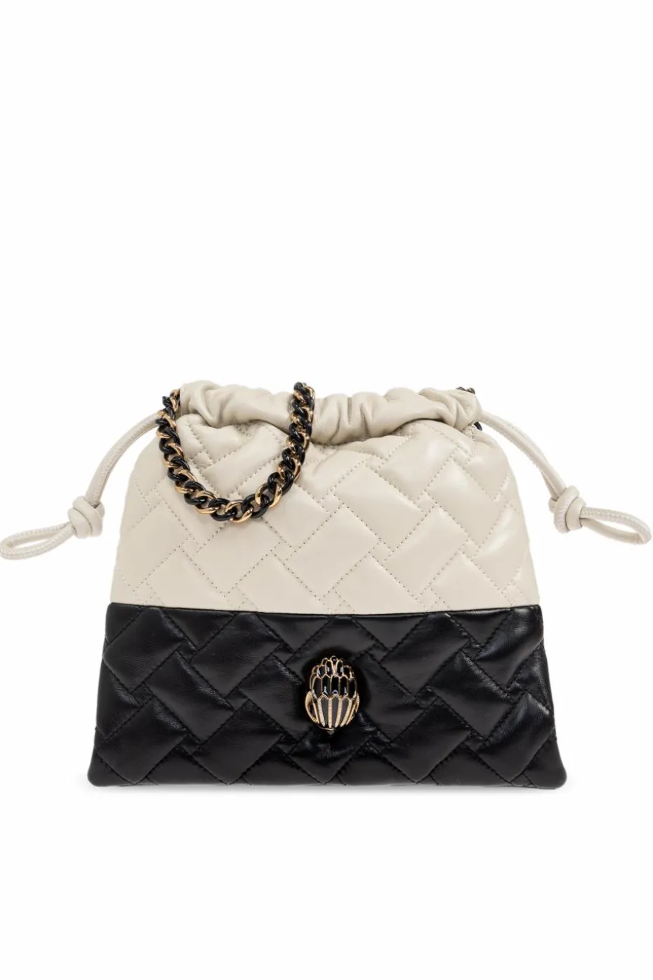 Kurt Geiger WHITE Kensington Drawstring Small bag