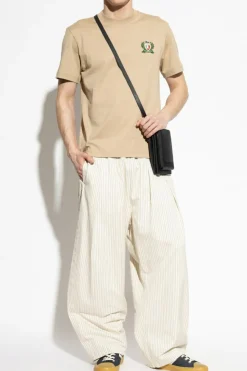 Lacoste beige T-shirt with logo