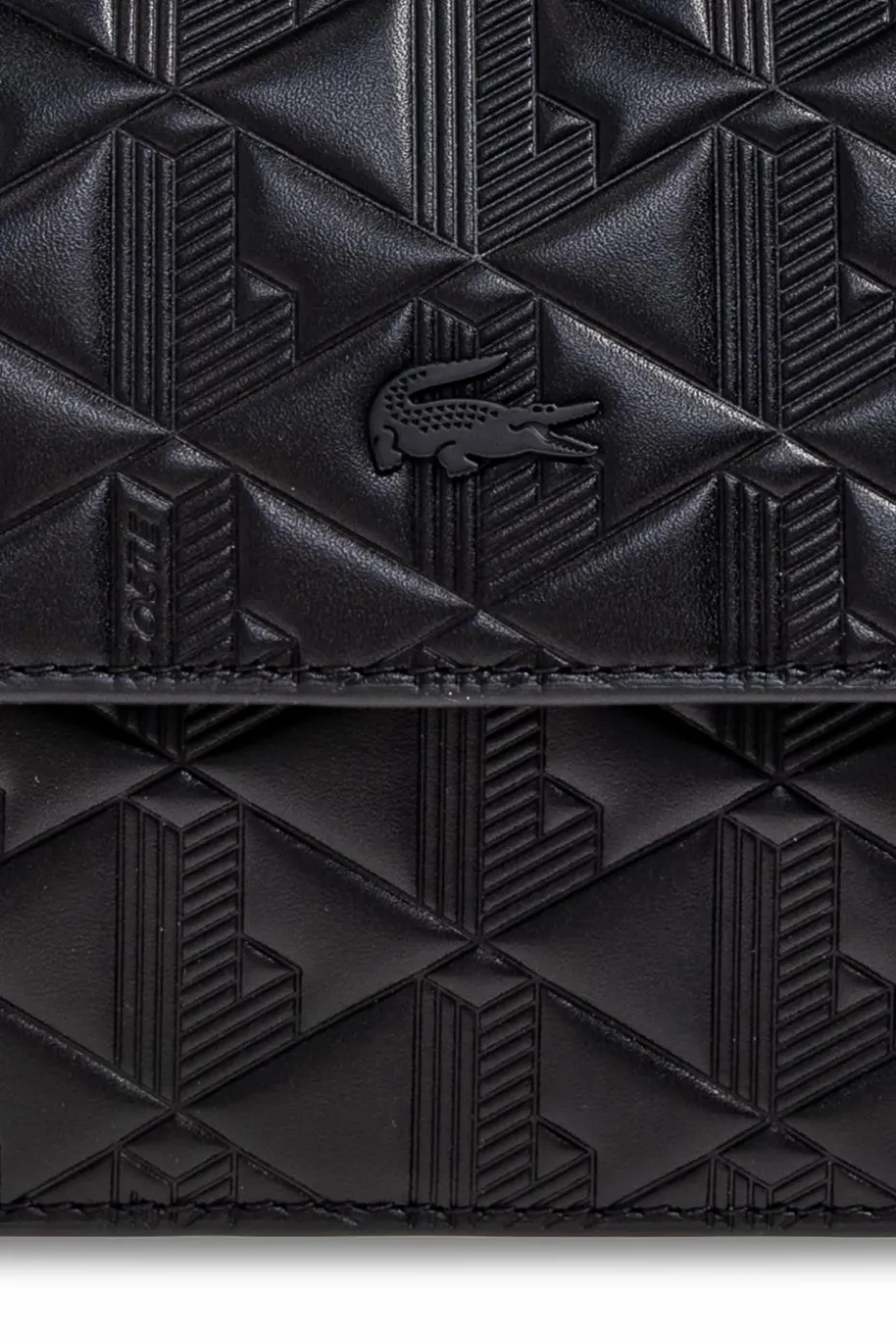 Lacoste BLACK Shoulder bag with logo