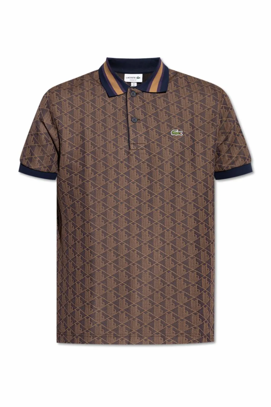 Lacoste BROWN Polo with monogram