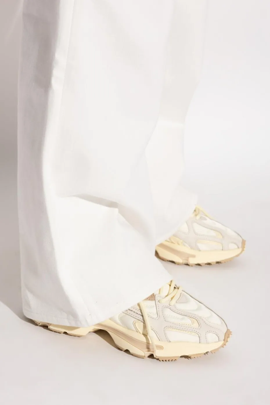Lacoste cream "L003" sports shoes