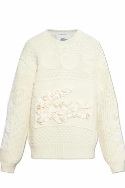 Lacoste cream Lacoste x Lemarié
