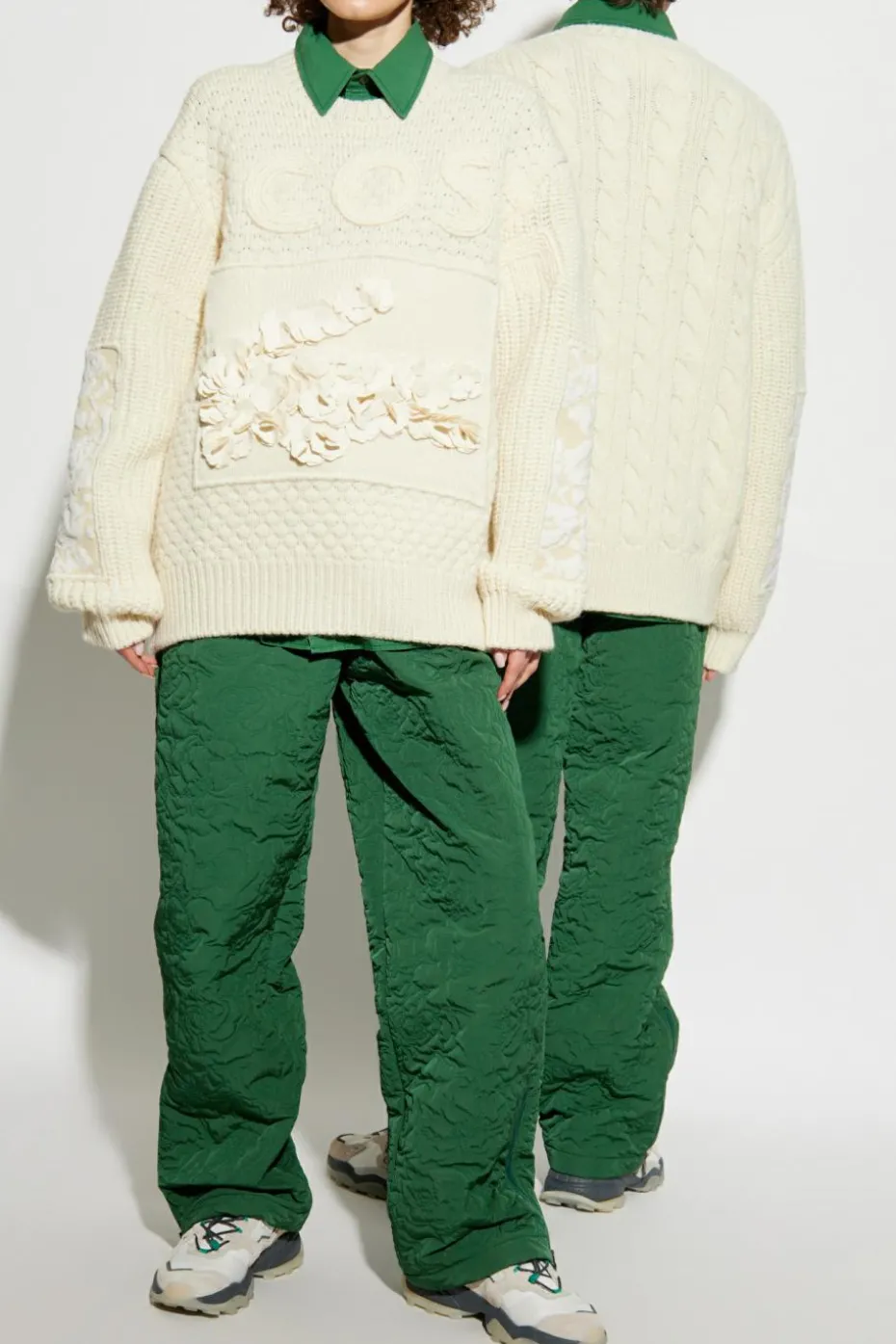 Lacoste cream Lacoste x Lemarié