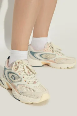 Lacoste cream Sneakers with logo