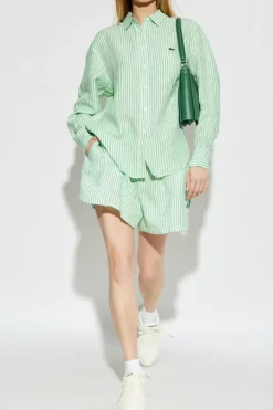 Lacoste GREEN Linen shorts