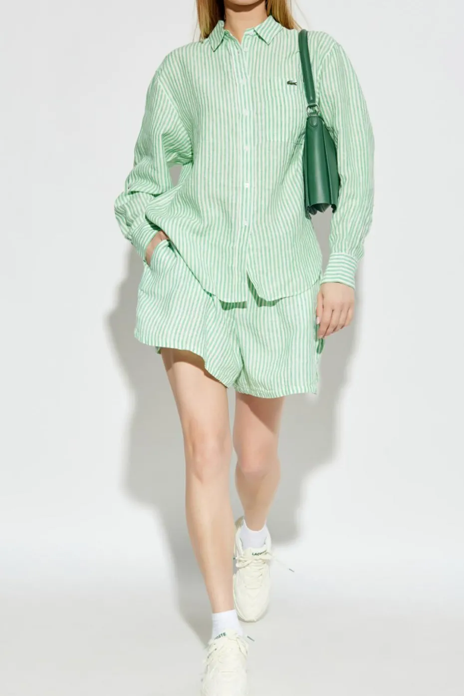 Lacoste GREEN Linen shorts