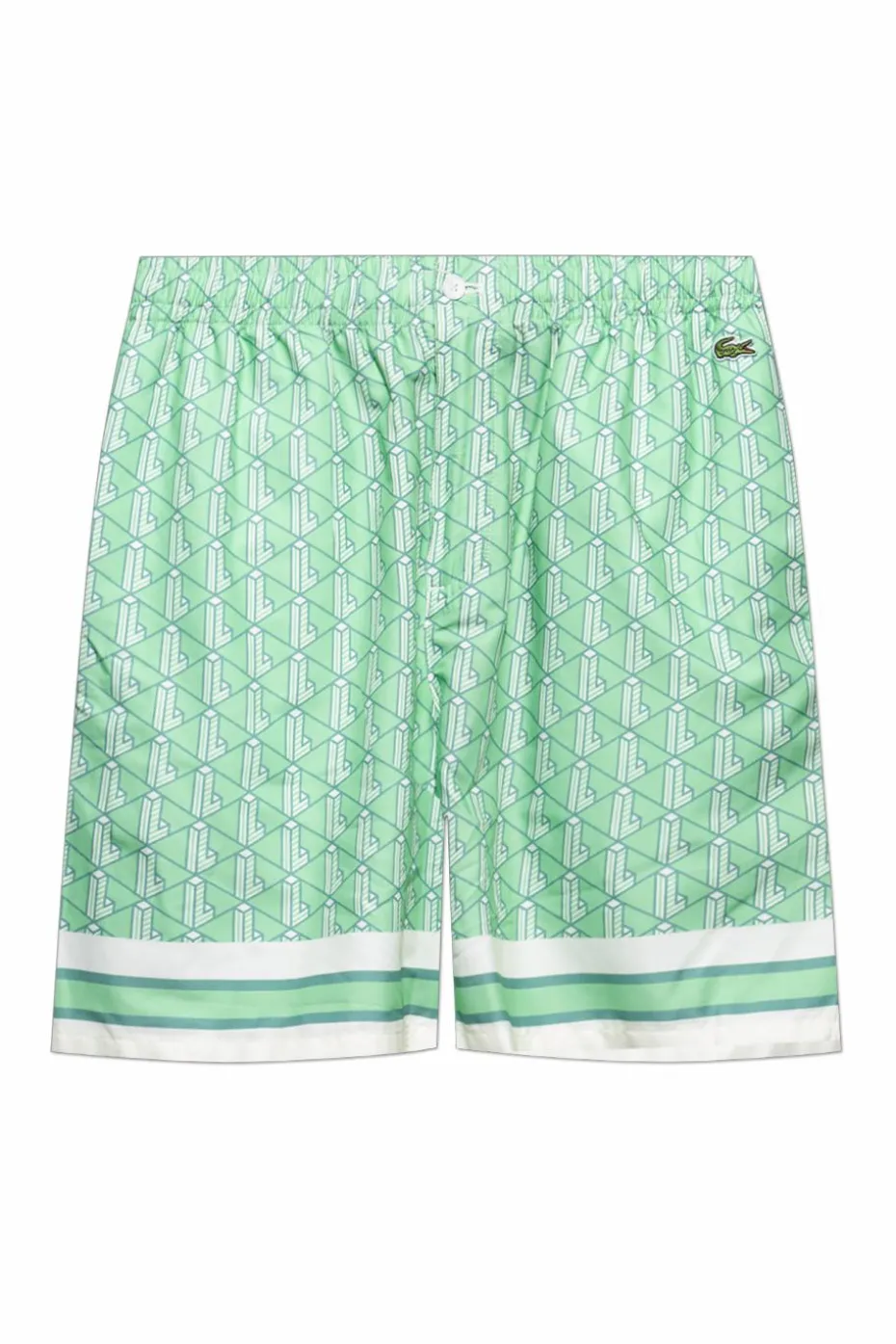Lacoste GREEN Monogram shorts