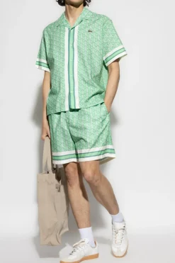 Lacoste GREEN Monogram shorts
