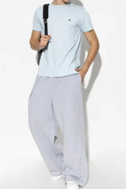 Lacoste light blue T-shirt with logo