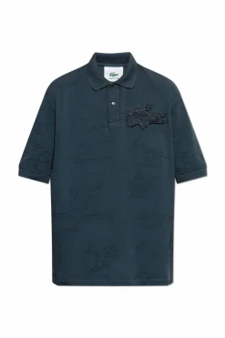 Lacoste NAVY BLUE Polo with detachable logo