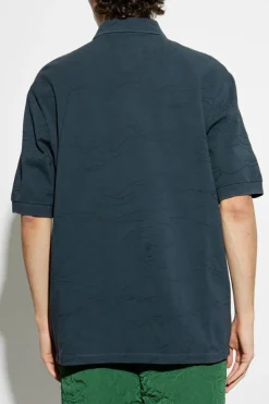 Lacoste NAVY BLUE Polo with detachable logo