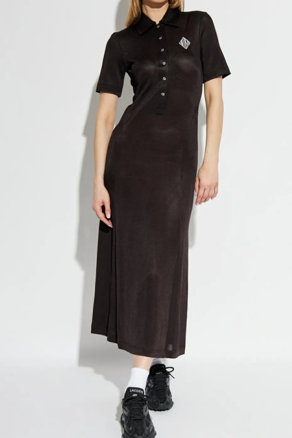 LACOSTE RUNWAY BROWN Polo dress