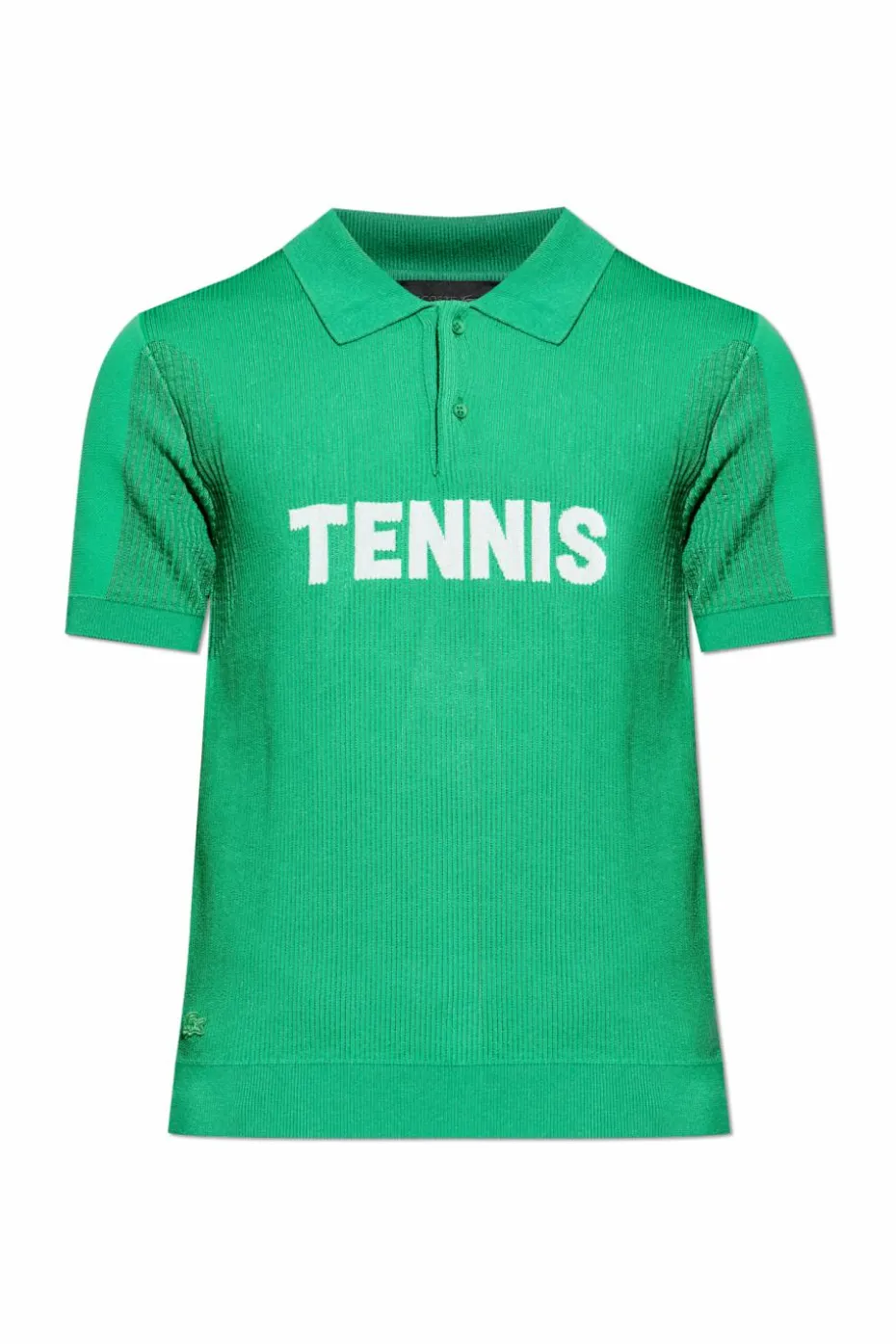 LACOSTE RUNWAY GREEN Ribbed polo