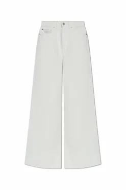 LACOSTE RUNWAY WHITE High-waisted jeans