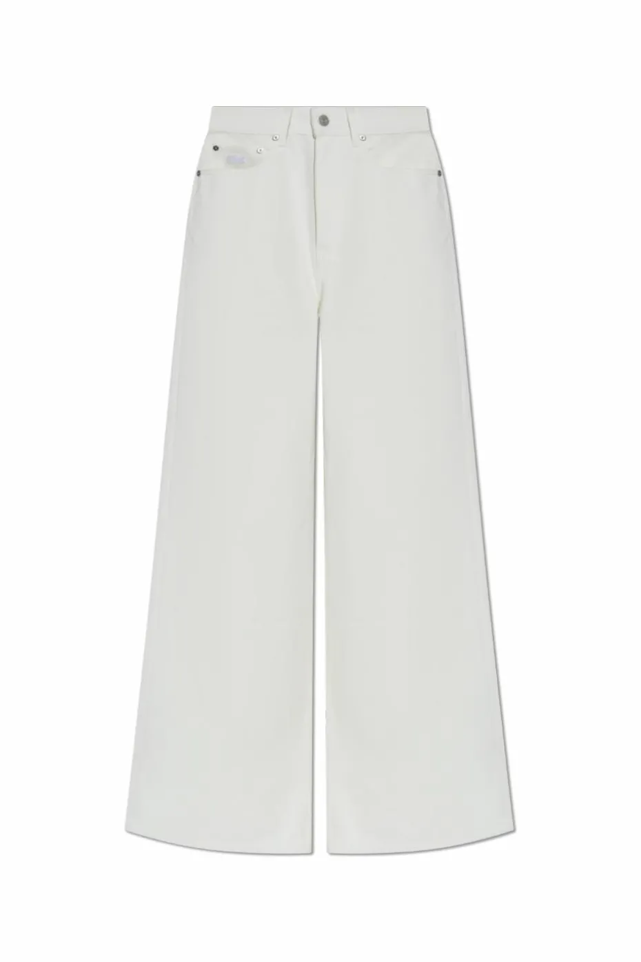 LACOSTE RUNWAY WHITE High-waisted jeans