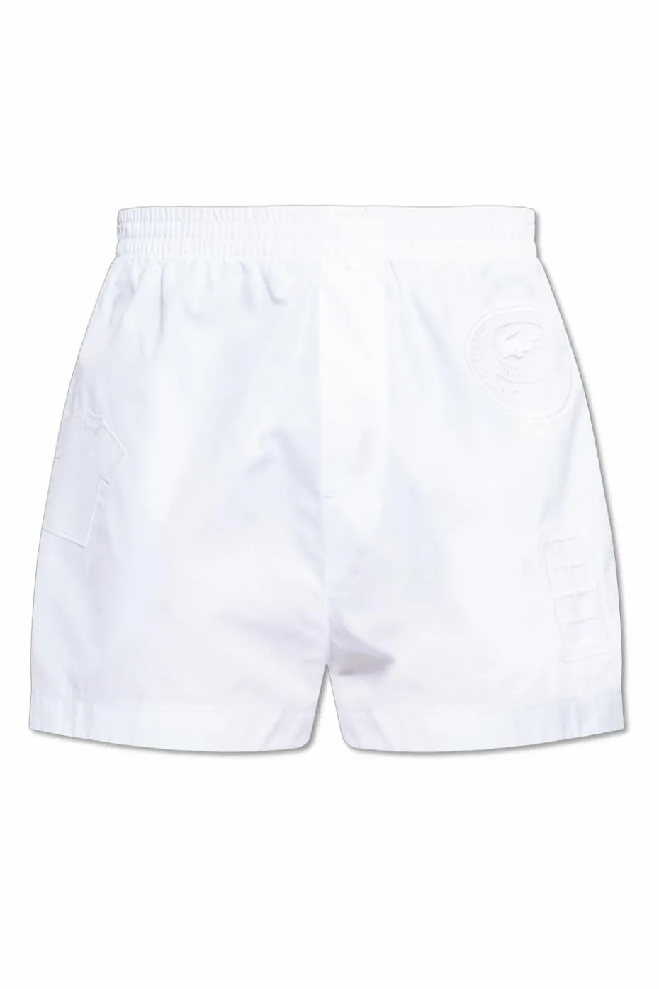 LACOSTE RUNWAY WHITE Logo shorts