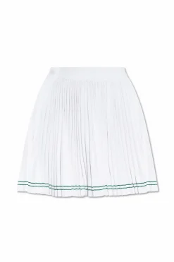 LACOSTE RUNWAY WHITE Pleated skirt