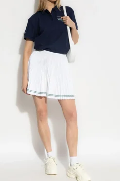 LACOSTE RUNWAY WHITE Pleated skirt