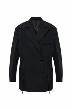 Lanvin BLACK Blazer with drawstrings at the waist