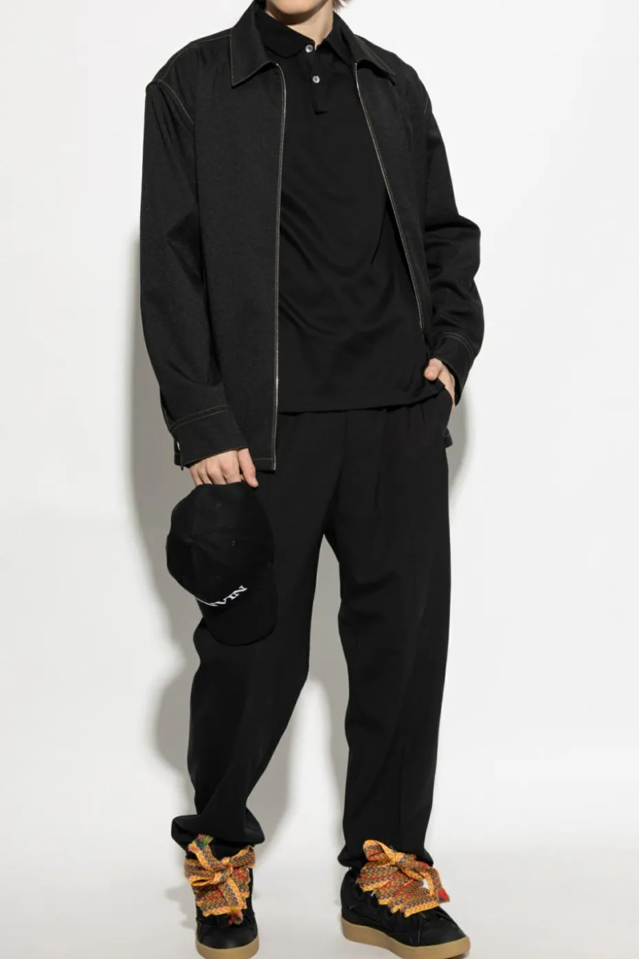 Lanvin BLACK Cotton polo
