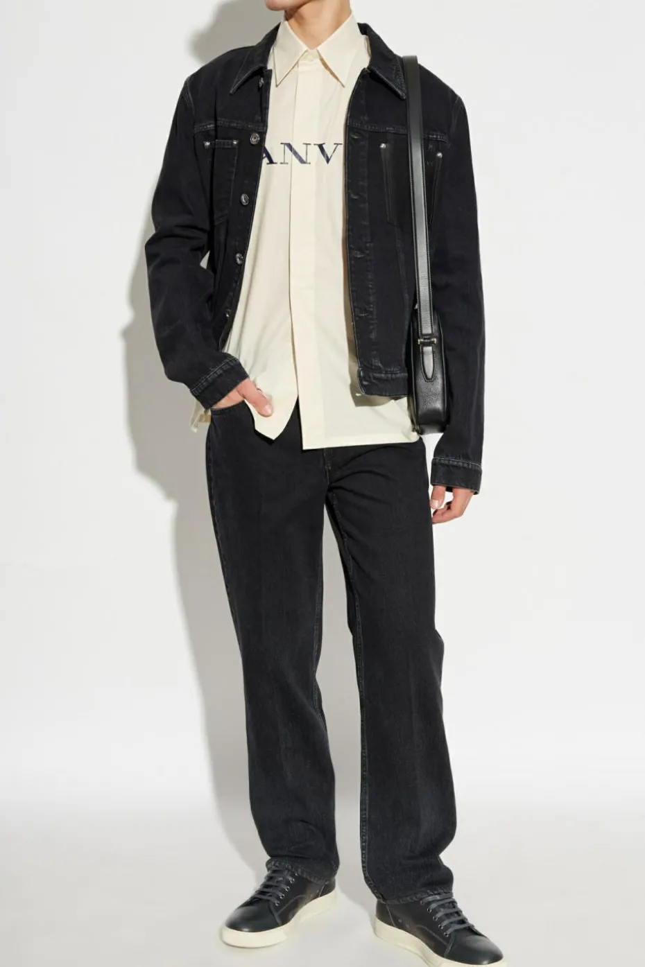 Lanvin BLACK Jeans with logo