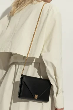 Lanvin BLACK Leather wallet with strap
