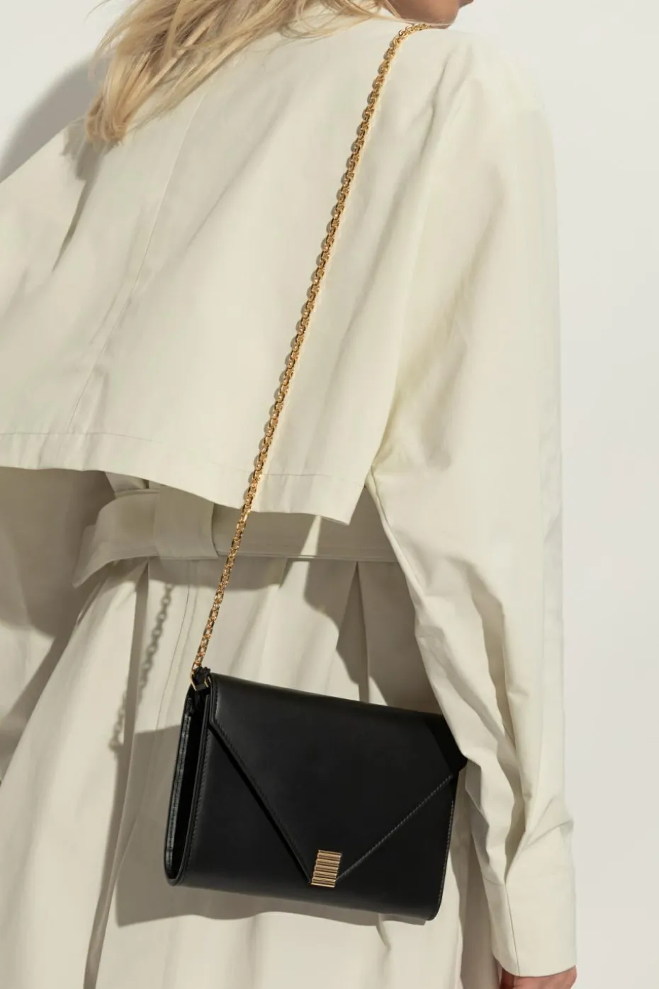 Lanvin BLACK Leather wallet with strap
