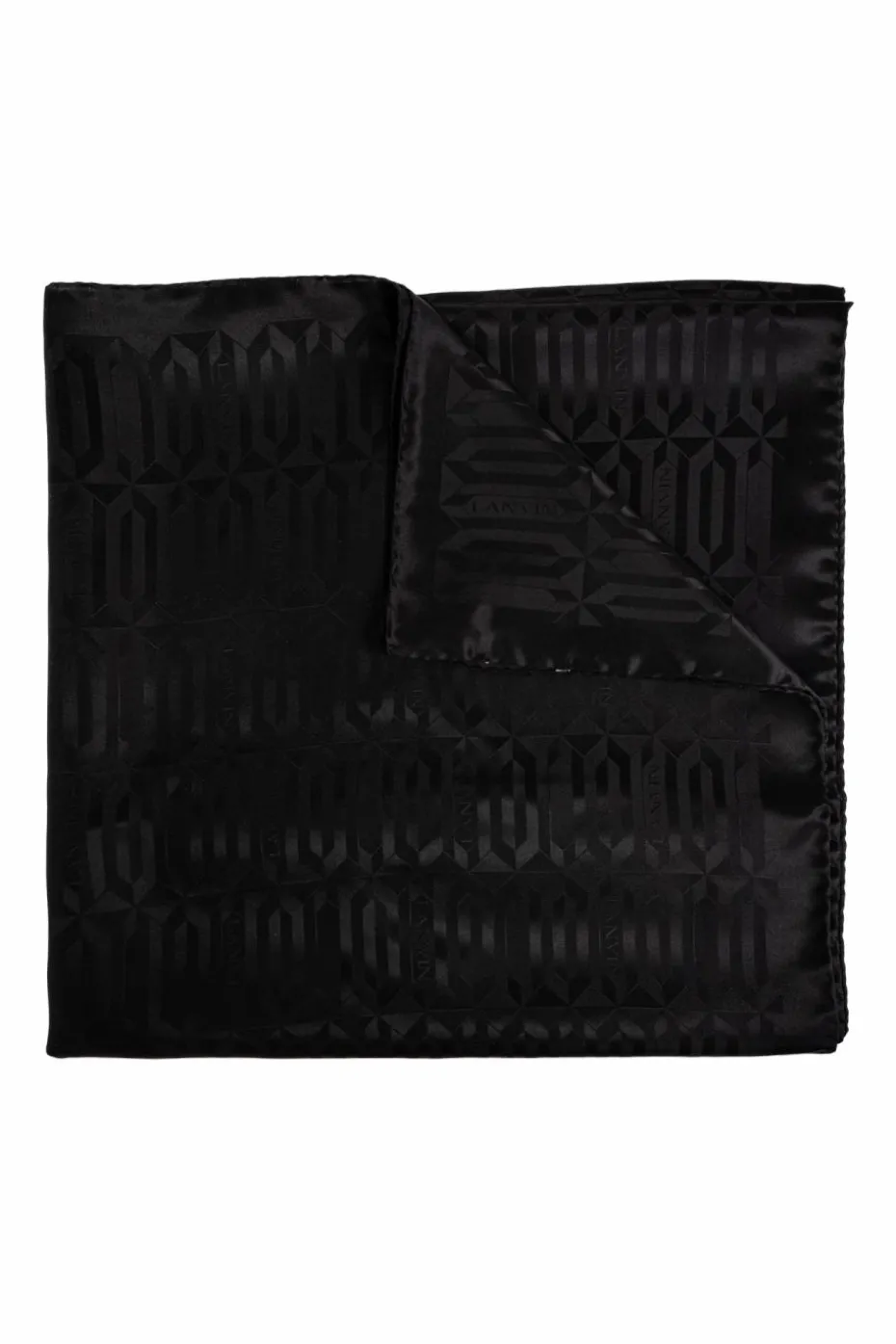 Lanvin BLACK Scarf with monogram
